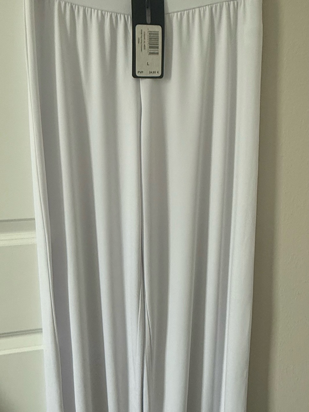Al Paradise White Wide-Leg Palazzo Pants